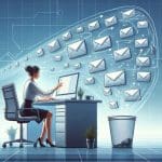 Lets create a featured image for \"Email Management Efficiency\" remember we are FreeGPTPrompts.net a website offering free gpt prompts for users to improve their chatgpt experience.. there should be no text in the image illustration, trending on artstation